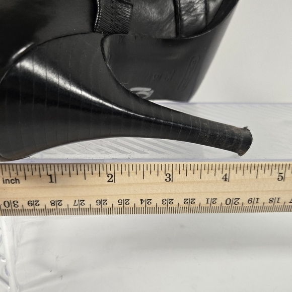Coach High Heel Bootie Size 7.5B Black EUC - Picture 7 of 8